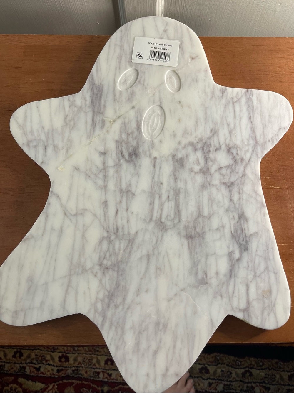 NIB viral Ghost Marble Serving Plate Way To Celebrate